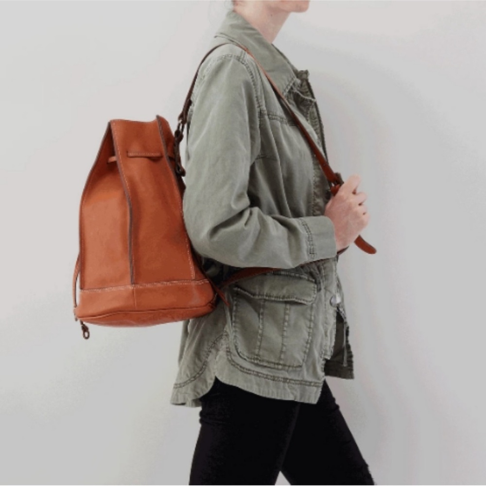 Hobo Coast brown leather backpack/sling pack